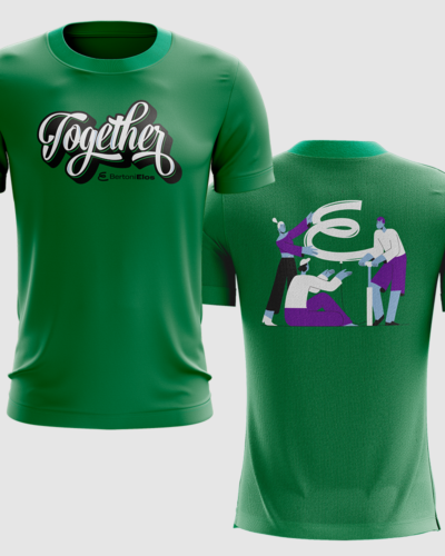 Camisa Together – Green Edition Uniforme Ensino Médio (da 1ª a 3ª série)